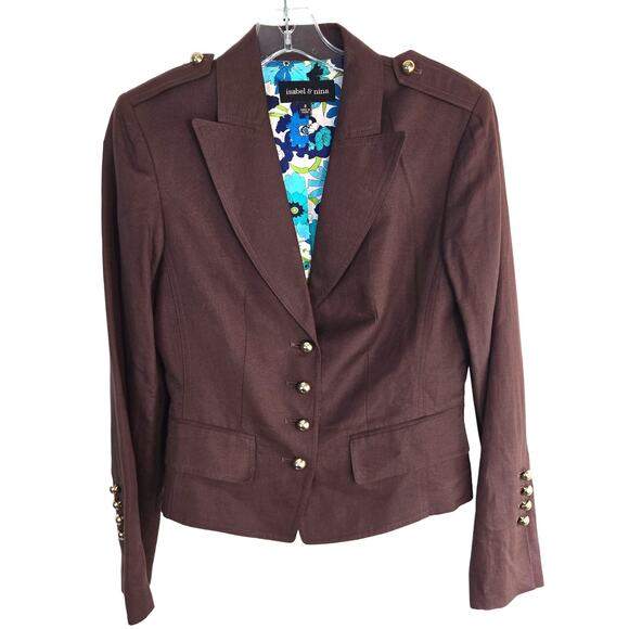 Isabel & Nina Women's Blazer 2 Misses Size XS Small Brown Coat Jacket - Picture 1 of 8